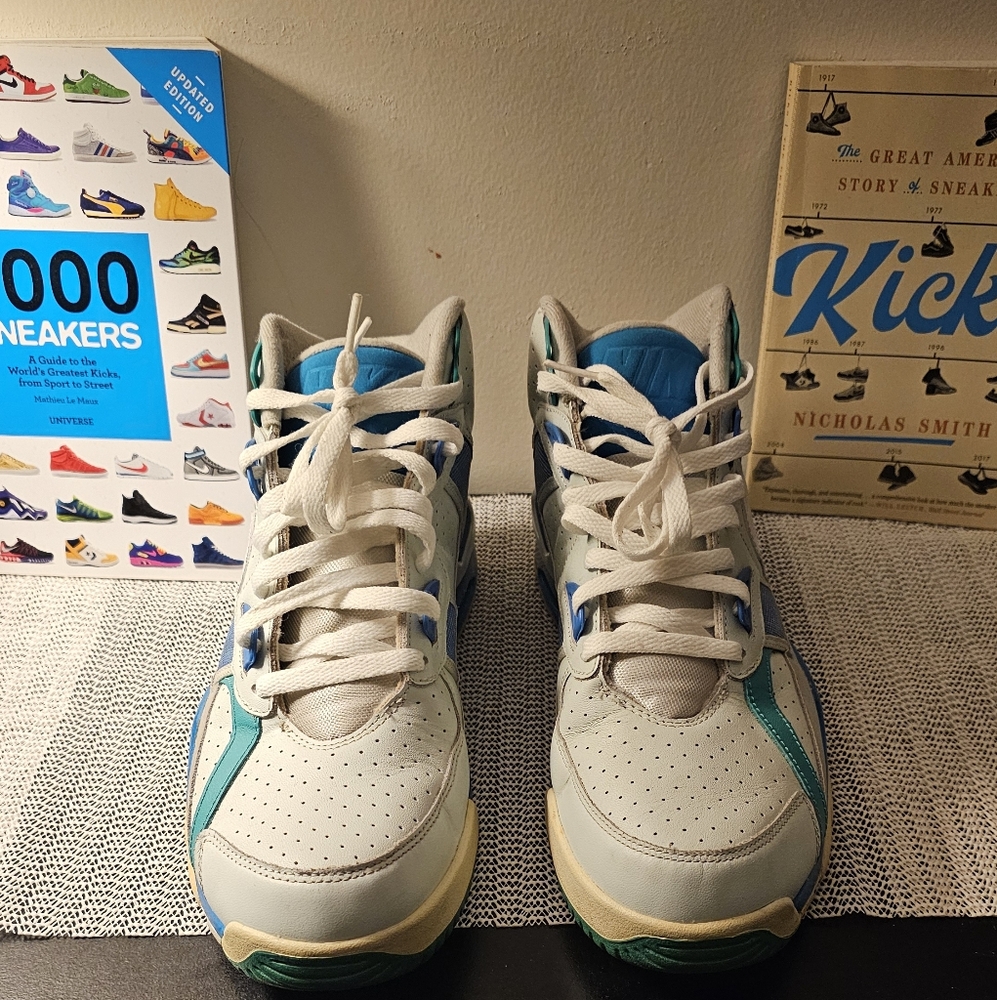 Nike Air Trainer SC High Sneakers - Gray and Blue - Picture 2 of 6